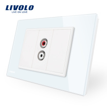 Livolo Аудио разъем для умного стекла для домашнего использования VL-C91AD-11/12